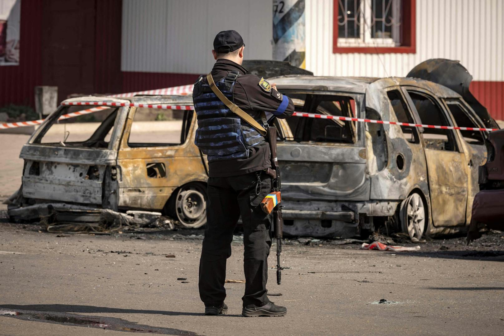 Kramatorsk liegt in dem Teil des umkämpften ostukrainischen Gebiets Donezk, der von der Ukraine kontrolliert wird.