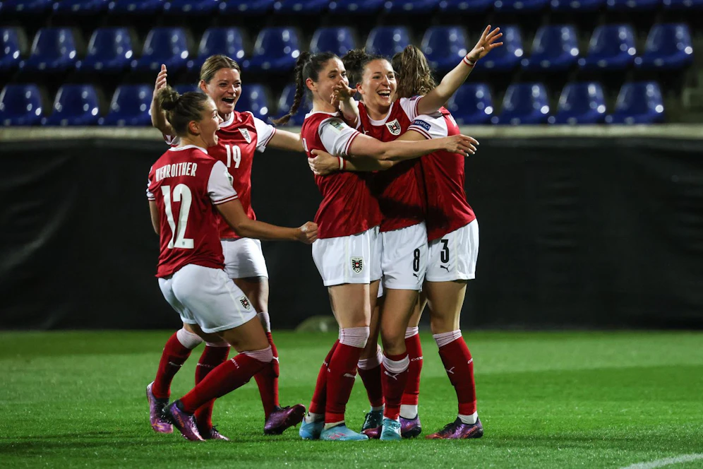 Die ÖFB-Damen jubeln gegen Nordirland