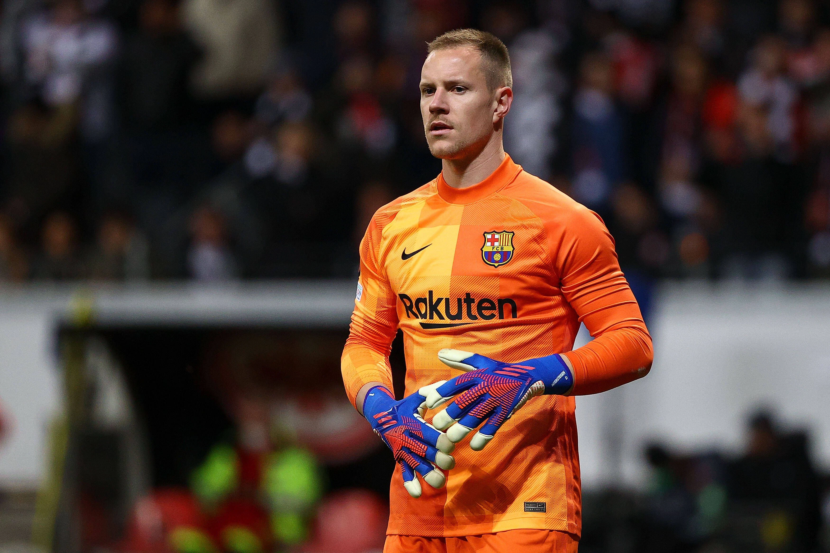 Marc-Andre ter Stegen war nach dem 1:1 in Frankfurt sichtlich angefressen. 