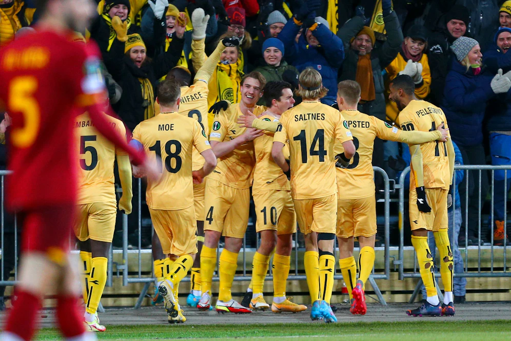 Bodö Glimt jubelt gegen die Roma
