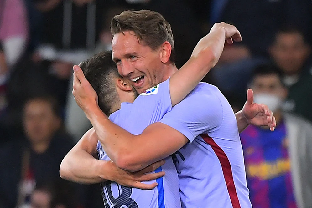 Luuk de Jong bejubelt den 3:2-Siegestreffer.