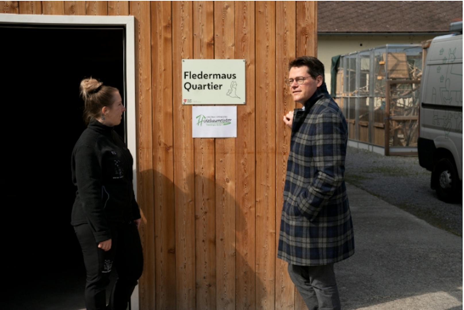 Eröffnet wurde das neue Fledermausquartier durch Tierschutzstadtrat Jürgen Czernohorszky (SPÖ).