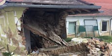 Teile von Haus nach Wasserrohrbruch eingestürzt