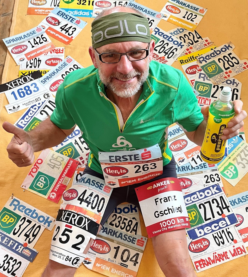 Der Pfaffstättner (Bezirk Baden) Leistungssportler Franz Gschiegl (67) hat bisher alle Wien-Marathons über die Langdistanz absolviert 