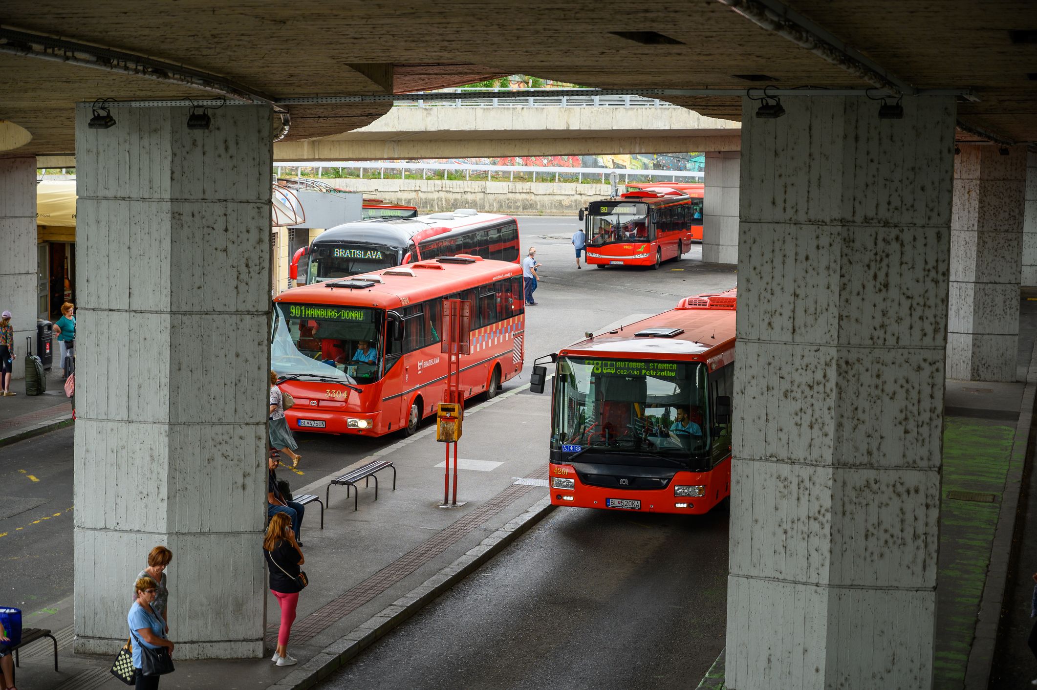 Einer der Busse in Bratislava.