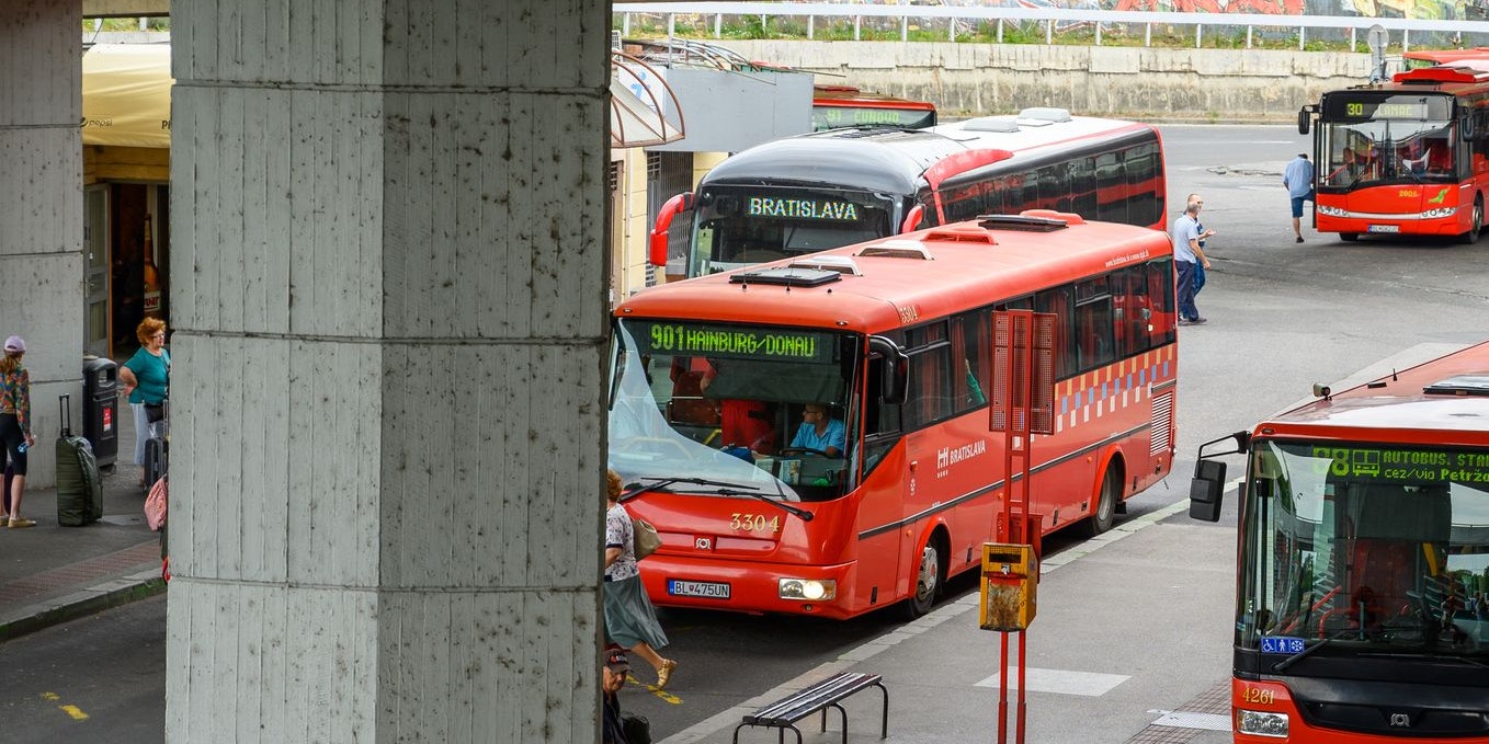 Einer der Busse in Bratislava.