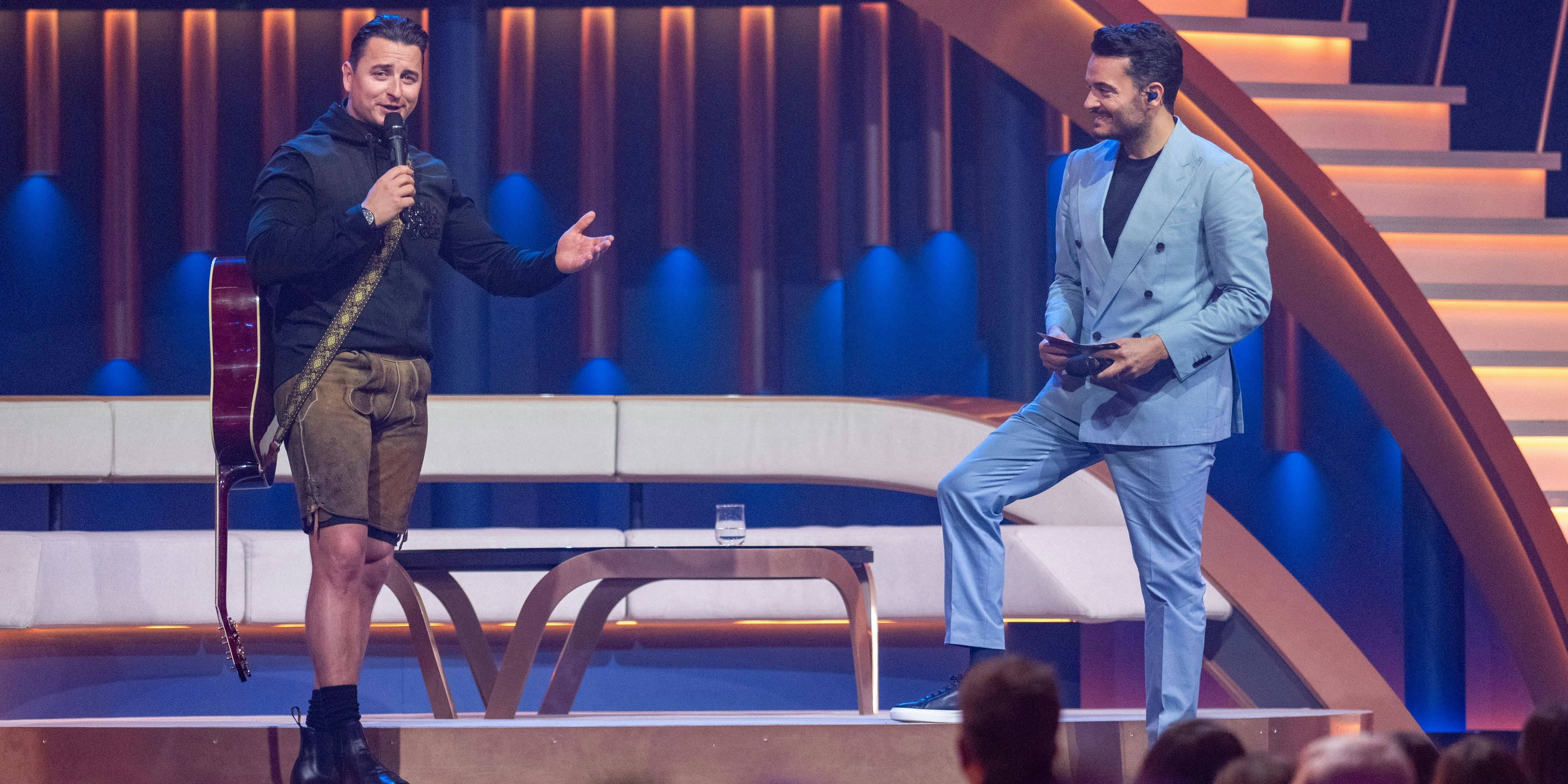 Andreas Gabalier und Giovanni Zarrella in der "Giovanni Zarrella Show