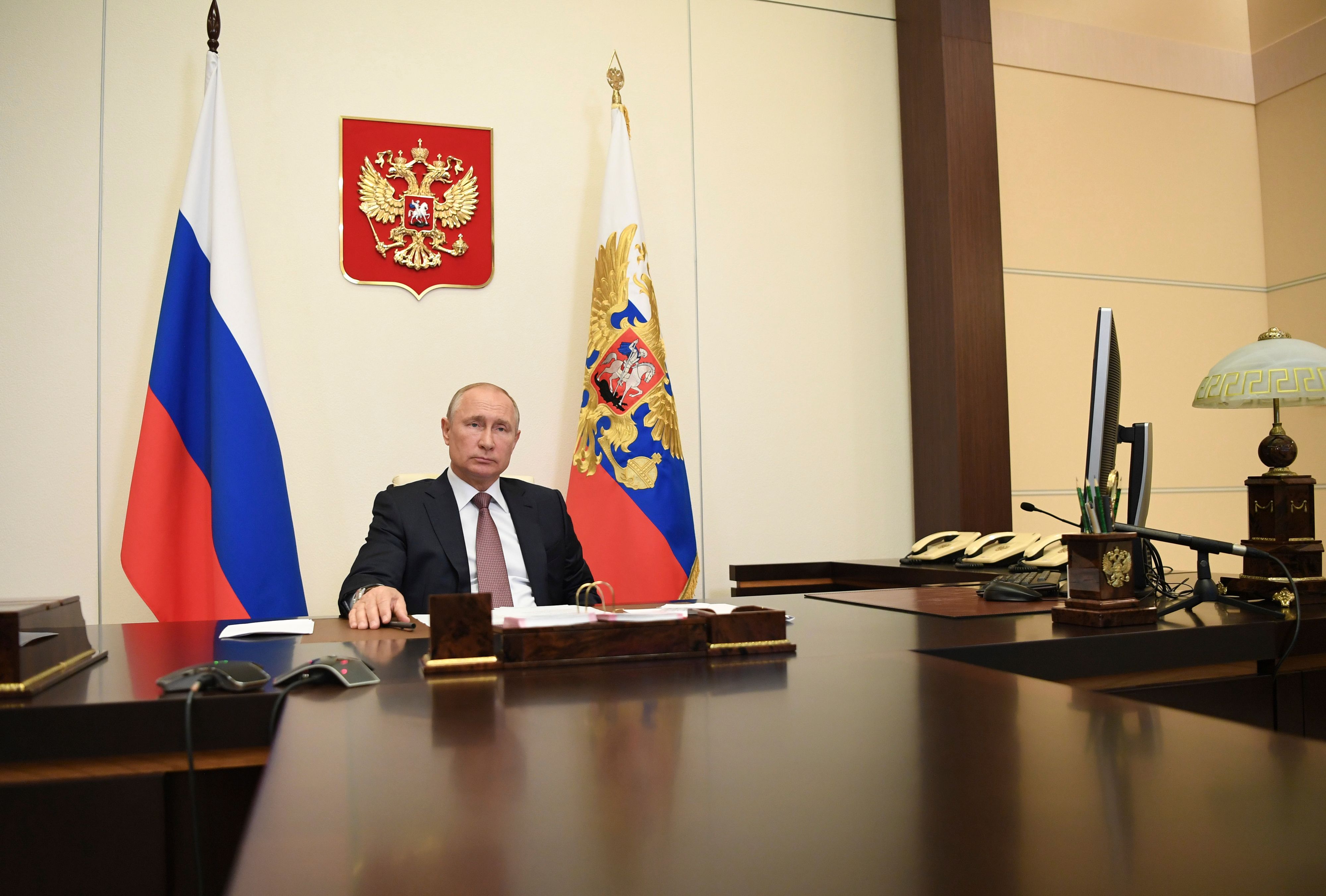 Nicht im Kreml, sondern in seiner Privatresidenz Nowo-Ogarjowo bei Moskau empfing Putin Kanzler Nehammer.