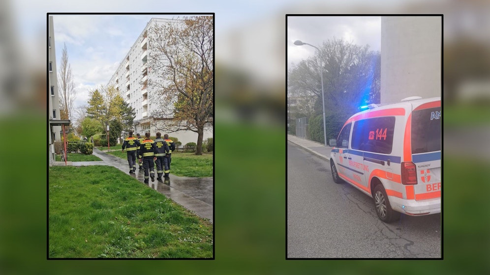 Großeinsatz in einem Floridsdorfer Gemeindebau!
