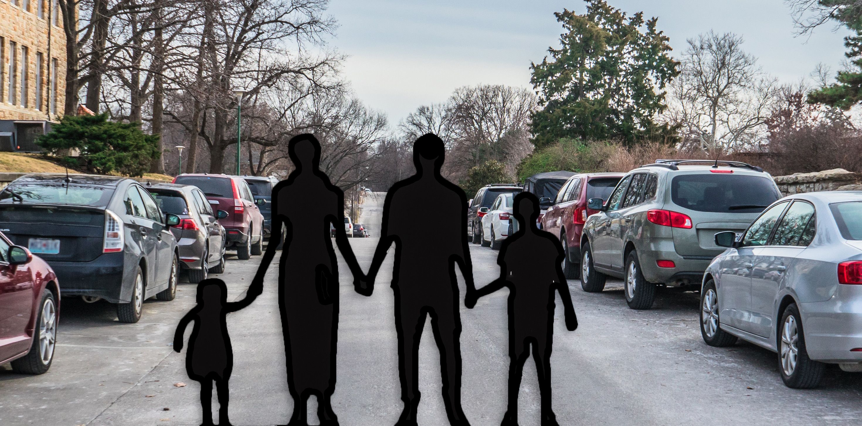 Die Familie lässt ihr Auto immer öfter stehen.