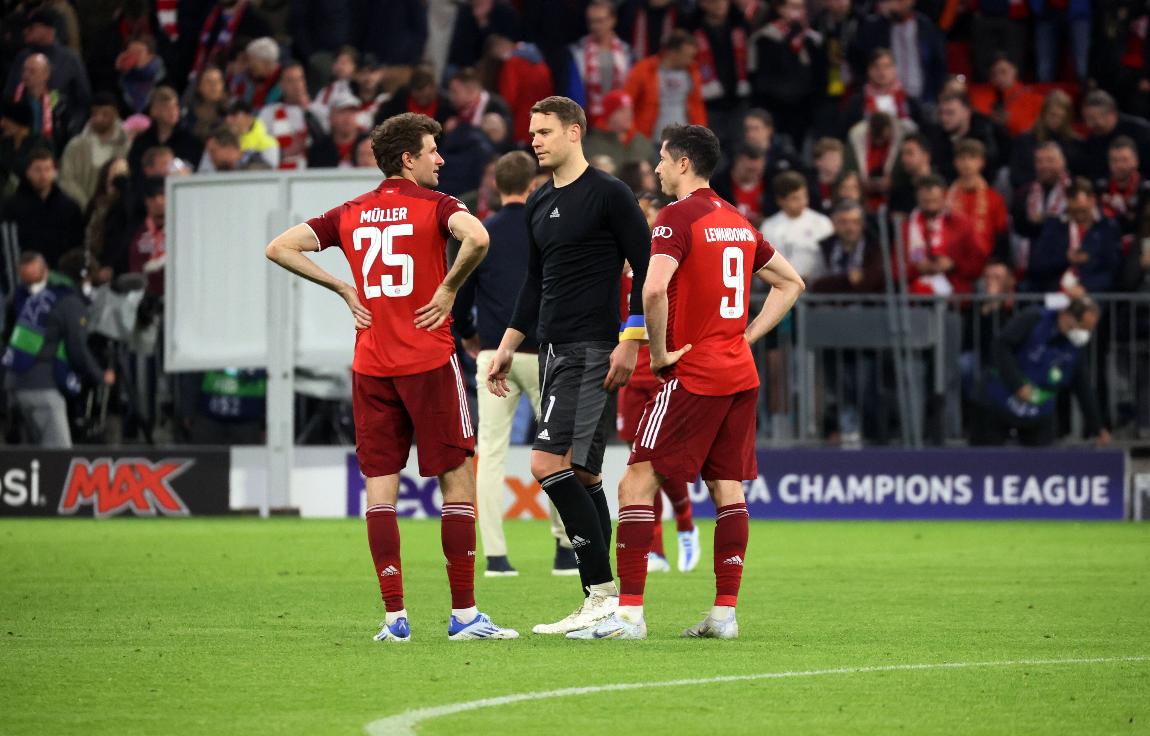 Thomas Müller, Manuel Neuer und Robert Lewandowski