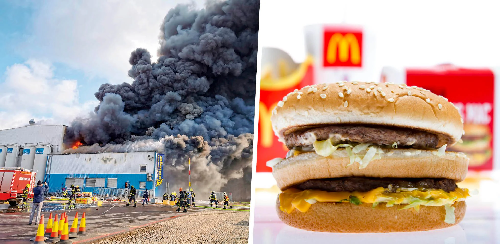 Nach dem Großbrand in einer Fleischfabrik in Enns droht ein Engpass bei Mäci-Laberl.