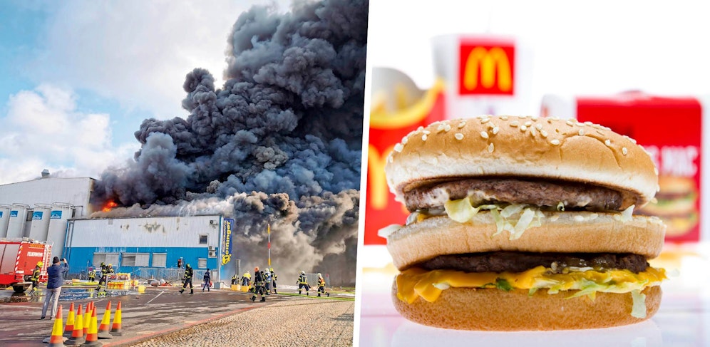 Nach dem Großbrand in einer Fleischfabrik in Enns droht ein Engpass bei Mäci-Laberl.