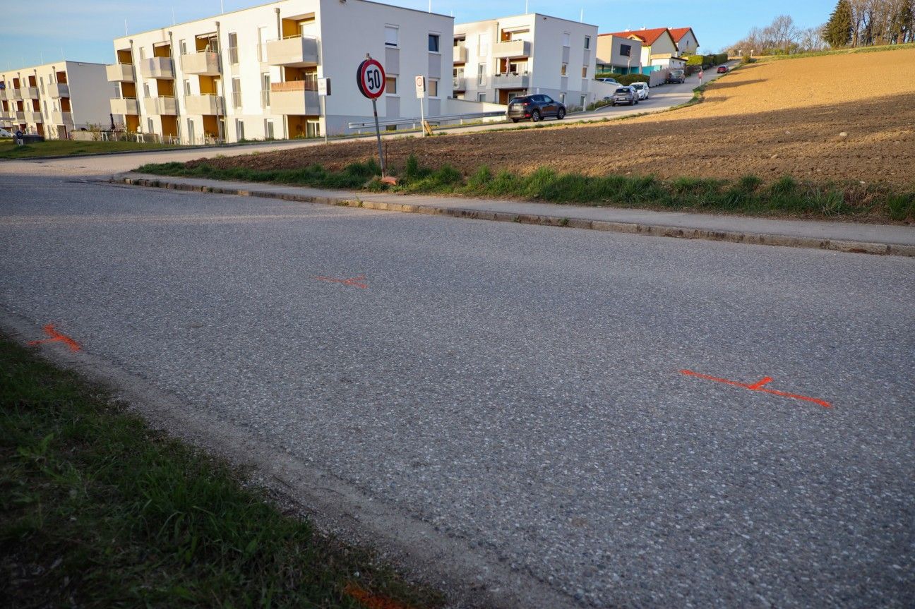 Auf dieser Straße passierte der Zusammenstoß