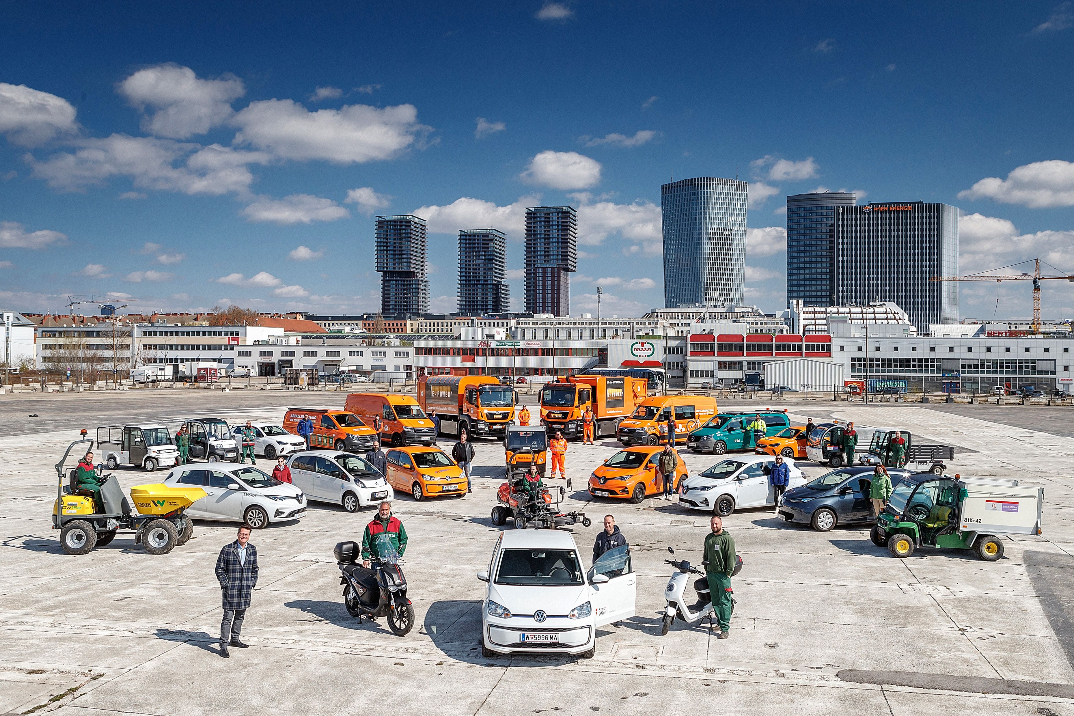 Ab 2025 will die Stadt Wien für ihren Fuhrpark keine Fahrzeuge mit fossilen Brennstoffen mehr anschaffen. 