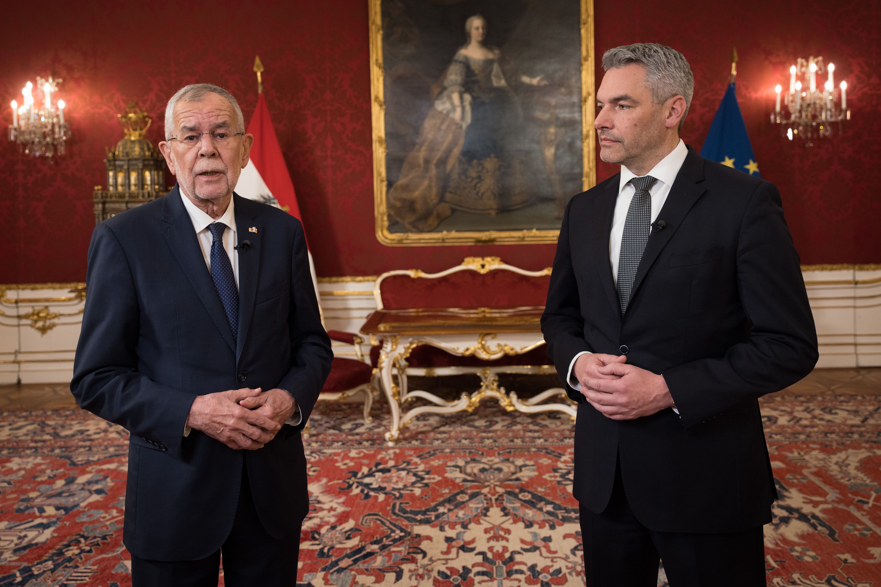 Alexander Van der Bellen und Karl Nehammer