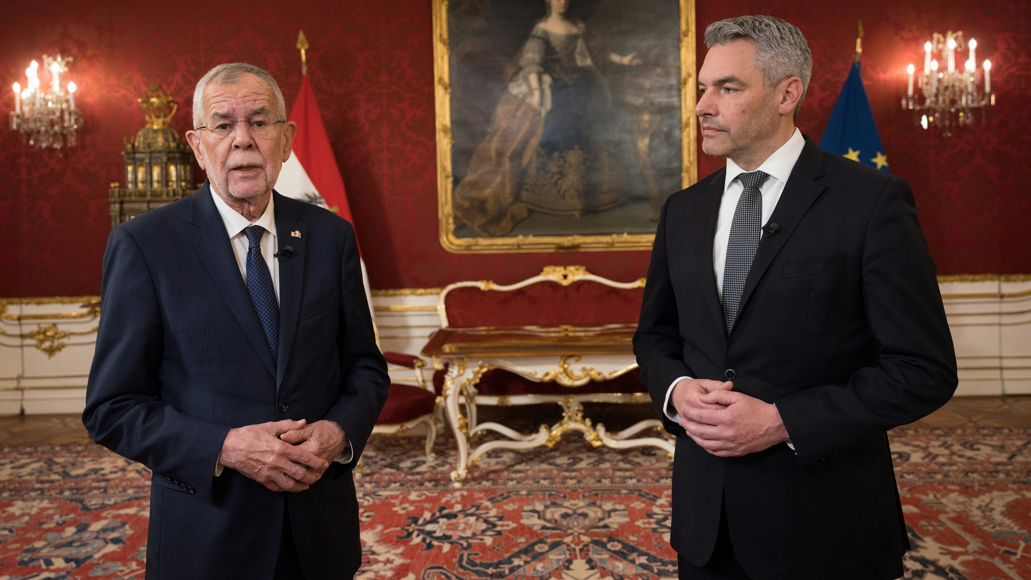 Alexander Van der Bellen und Karl Nehammer