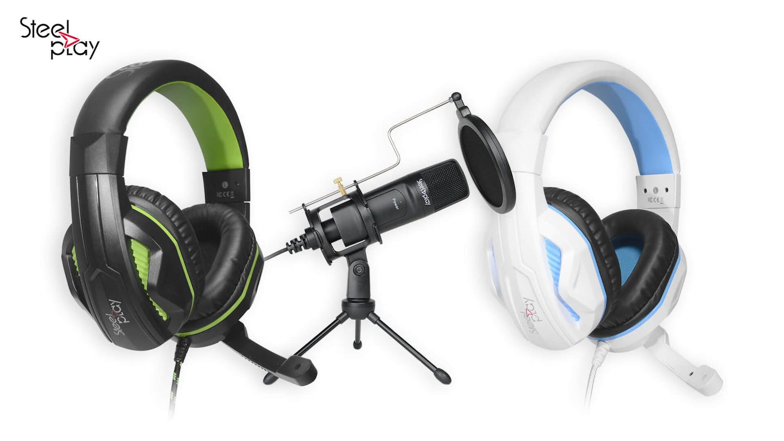 Preiswerte Headsets für PlayStation 5 und Xbox Series sowie Streaming Mikrofon erweitern das Steelplay-Repertoire.