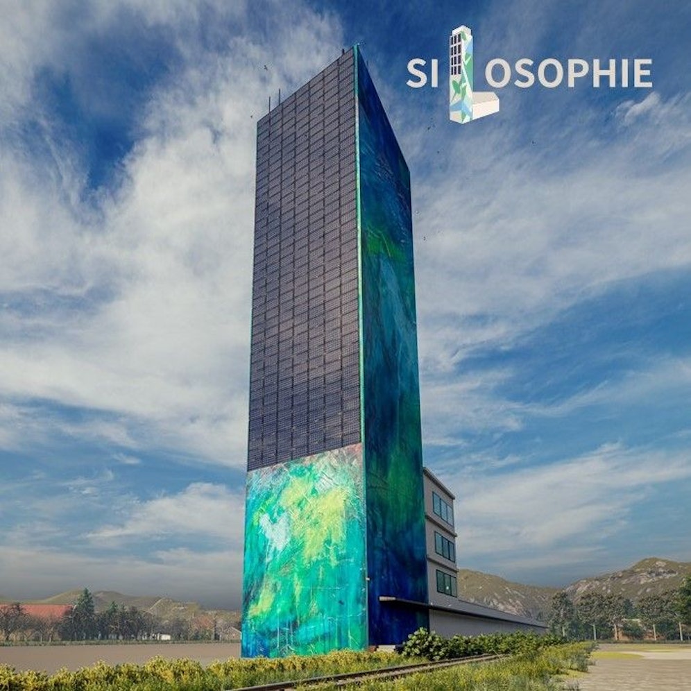 Silosophie: Aus Siloturm wird ein energieproduzierendes Kunstwerk.