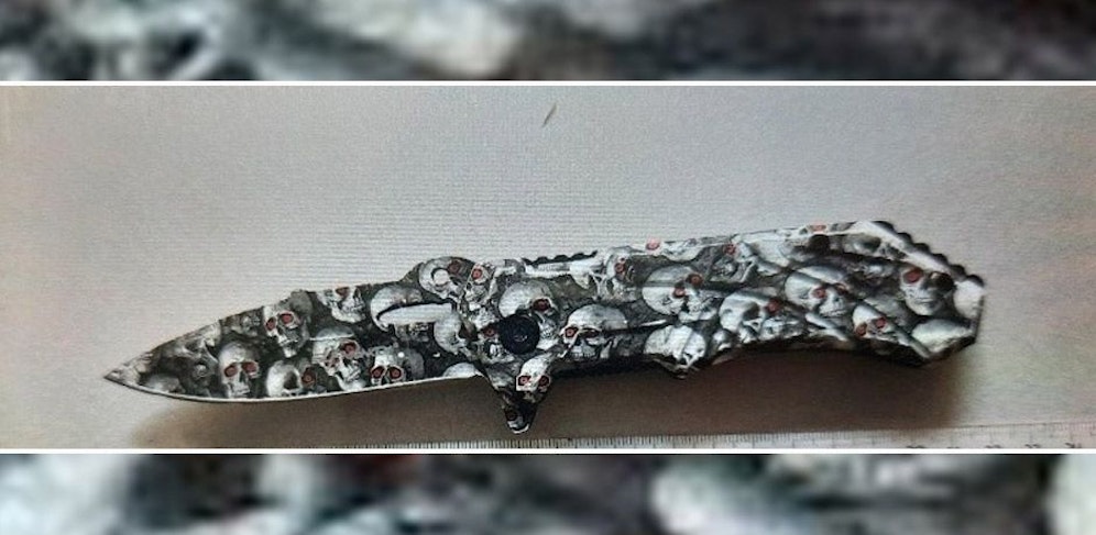 Mit diesem Messer bedrohte der Jugendliche die Frau in der U-Bahn.