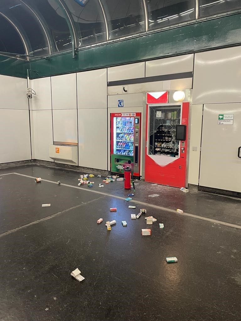 In der U-Bahnstation 