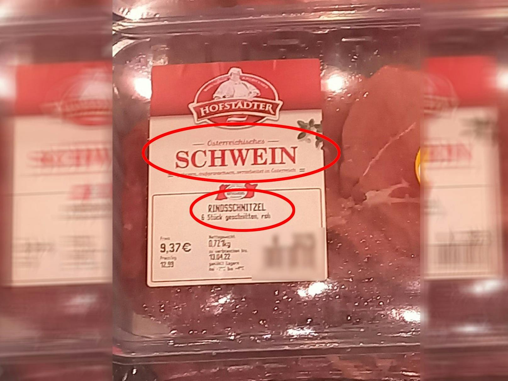 Diese Fleischverpackung sorgte in Niederösterreich für ordentlich Verwirrung.