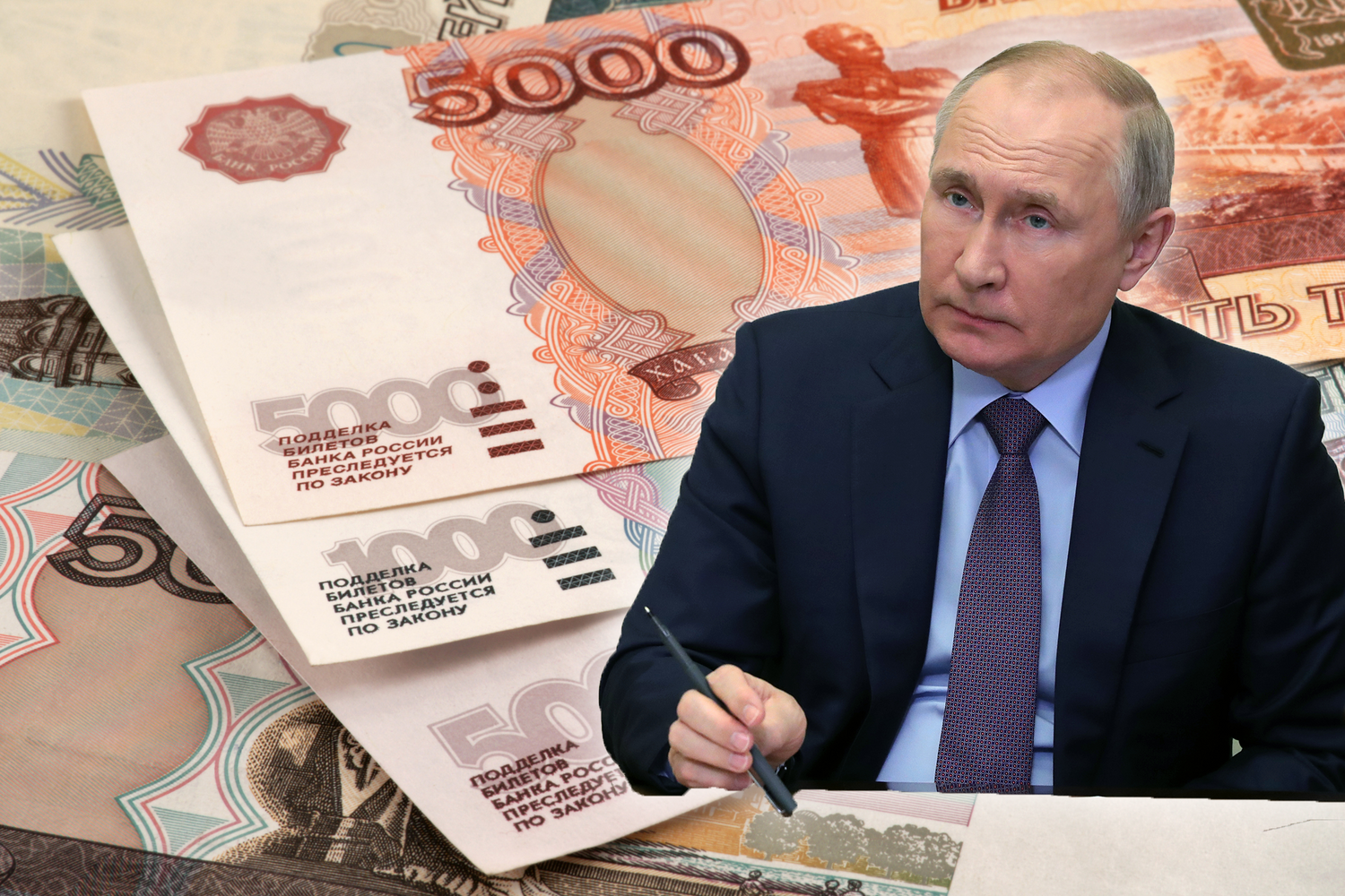 Putin soll vergangenes Jahr nur zehn Millionen Rubel verdient haben.