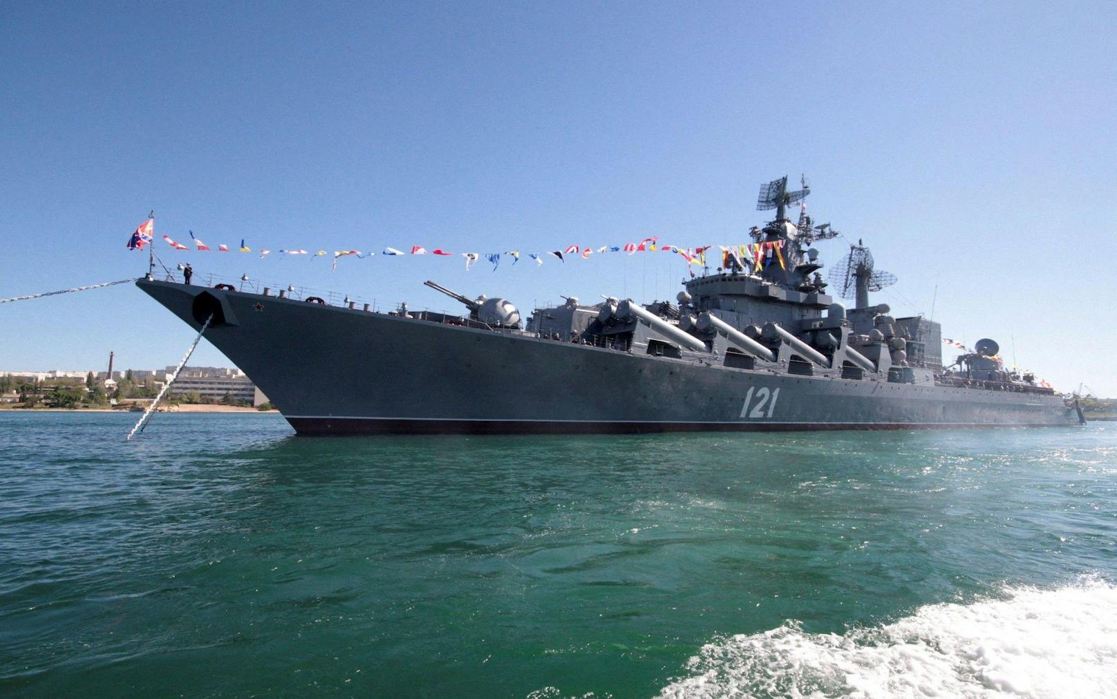Das Flaggschiff der Schwarzmeerflotte ist nach Angaben der russischen Nachrichtenagentur Tass gesunken.