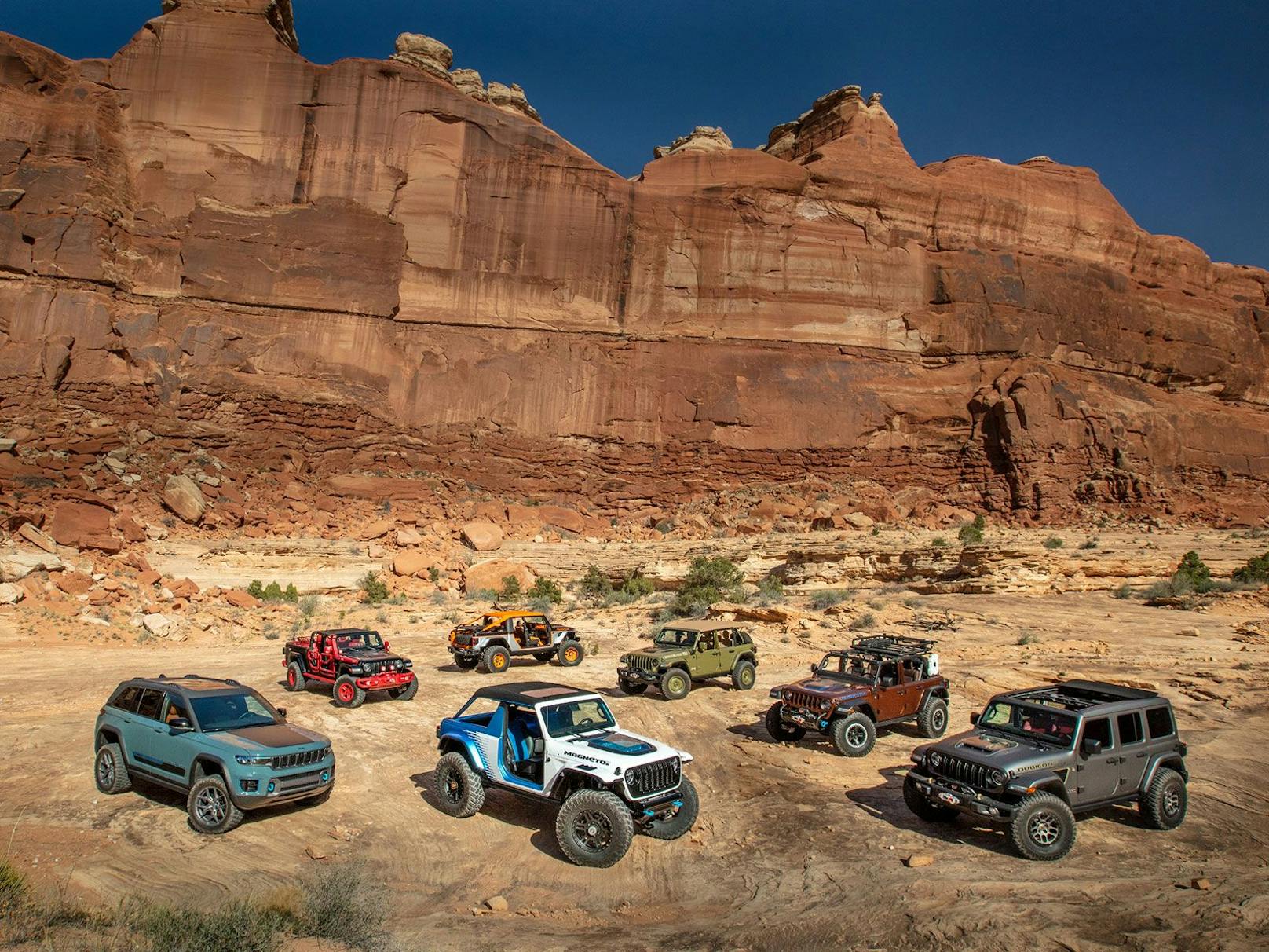Auch dieses Jahr zeigt Jeep eine Fülle an Concept Cars bei der Safari.