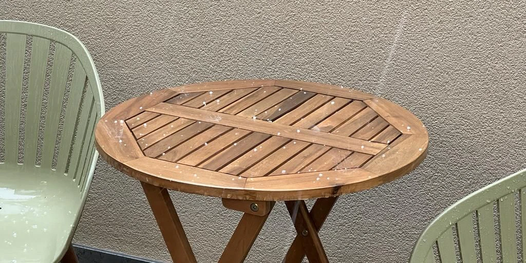 Sogar bis in die "Heute"-Redaktion im 1. Wiener Gemeindebezirk schaffte es der Hagel.