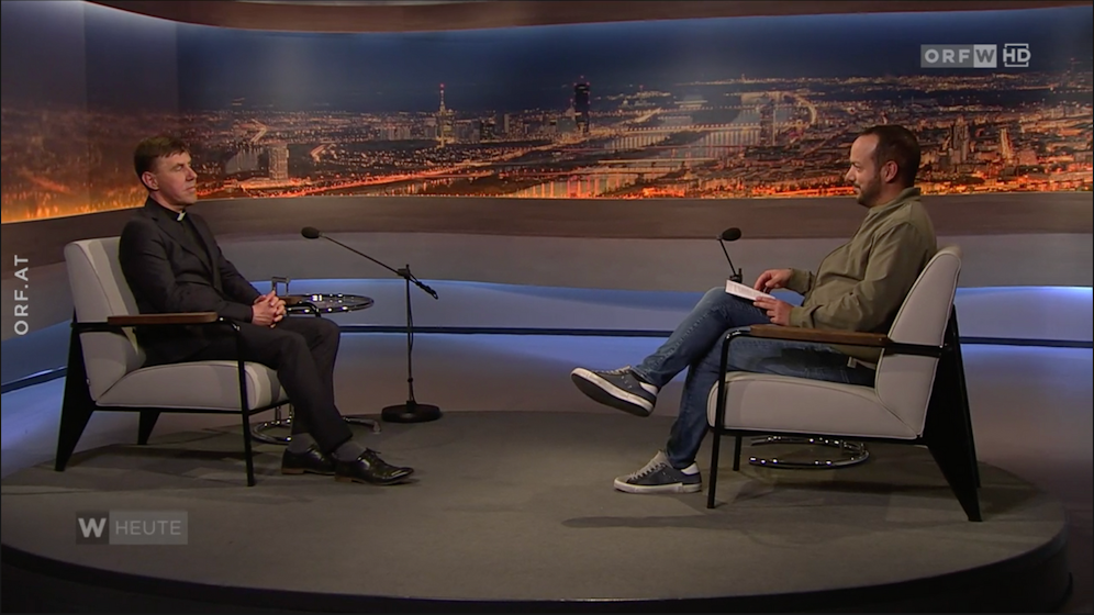Pfarrer Taras Chagala zu Gast im Talk bei ORF-Mann Patrick Budgen