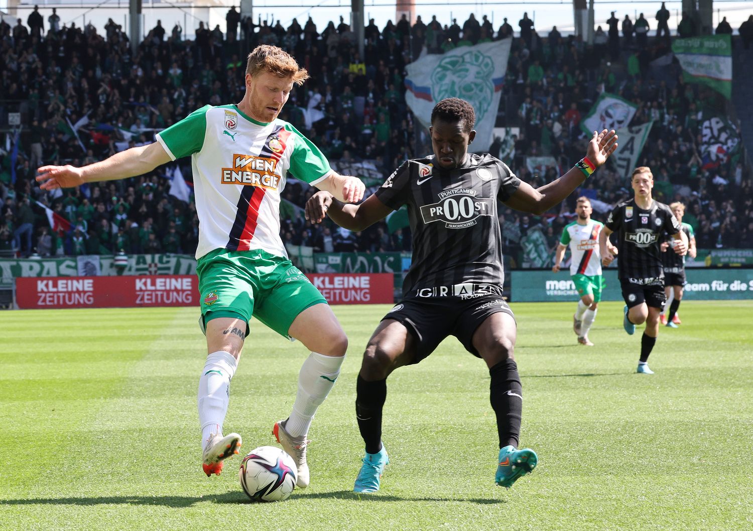 Rapid ist bei Sturm Graz gefordert