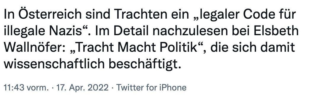 Der mittlerweile gelöschte Tweet der Kammerrätin