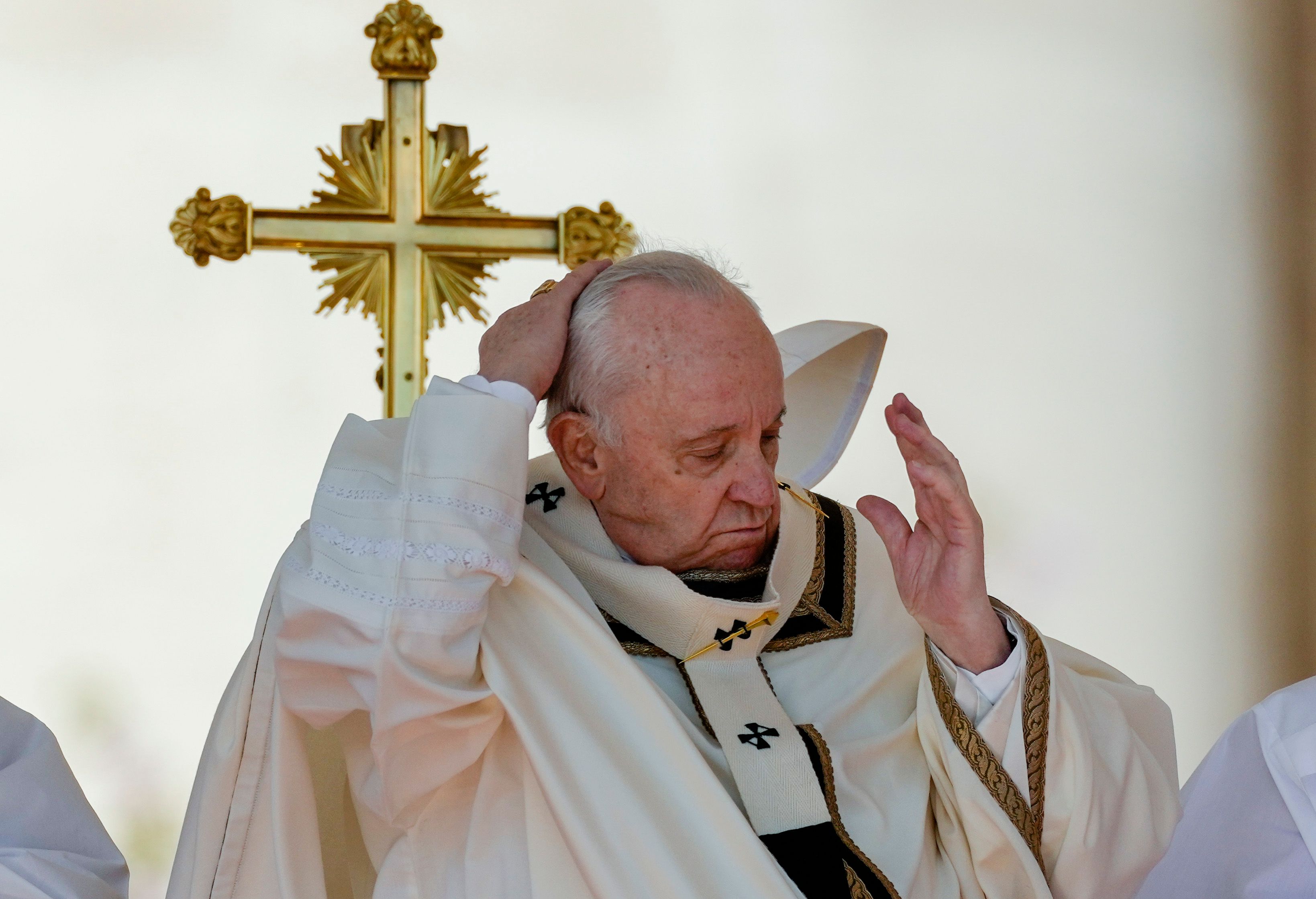 Nachdenklicher Papst: Der Ostersegen in Rom stand am Sonntag im Zeichen des Ukraine-Krieges.