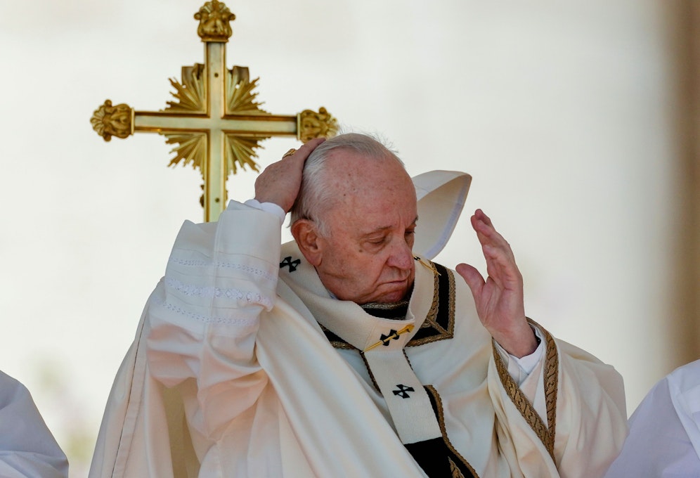 Nachdenklicher Papst: Der Ostersegen in Rom stand am Sonntag im Zeichen des Ukraine-Krieges.