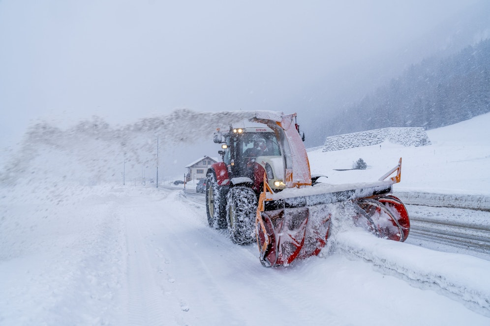 Der Schnee kommt nach Österreich.