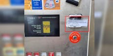 Trafikant hinterlässt Wut-Message auf Zigaretten-Automat