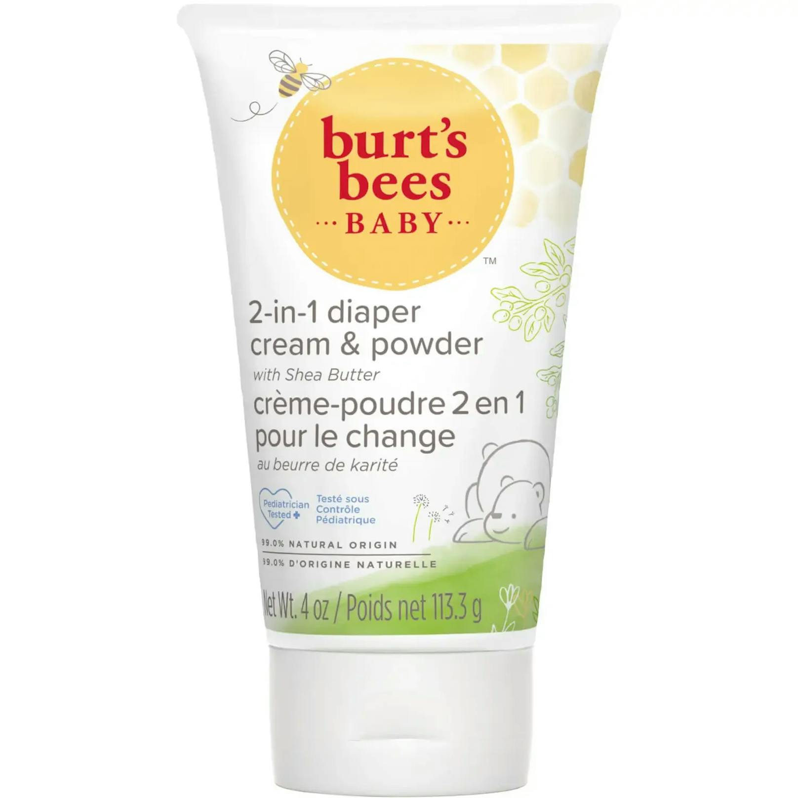 Burt's Bees revolutioniert den Beauty-Markt mit dieser zwei in eins Creme. Sobald die Creme die Hautstelle berührt wird daraus eine pudrige Maße.