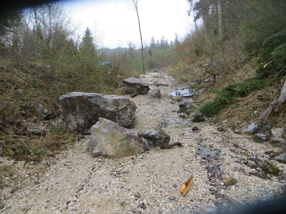 Der beliebte Wanderweg ist noch immer gesperrt.