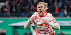 Tor in 92. Minute! Leipzig mit 2:1-Sieg im Pokalfinale