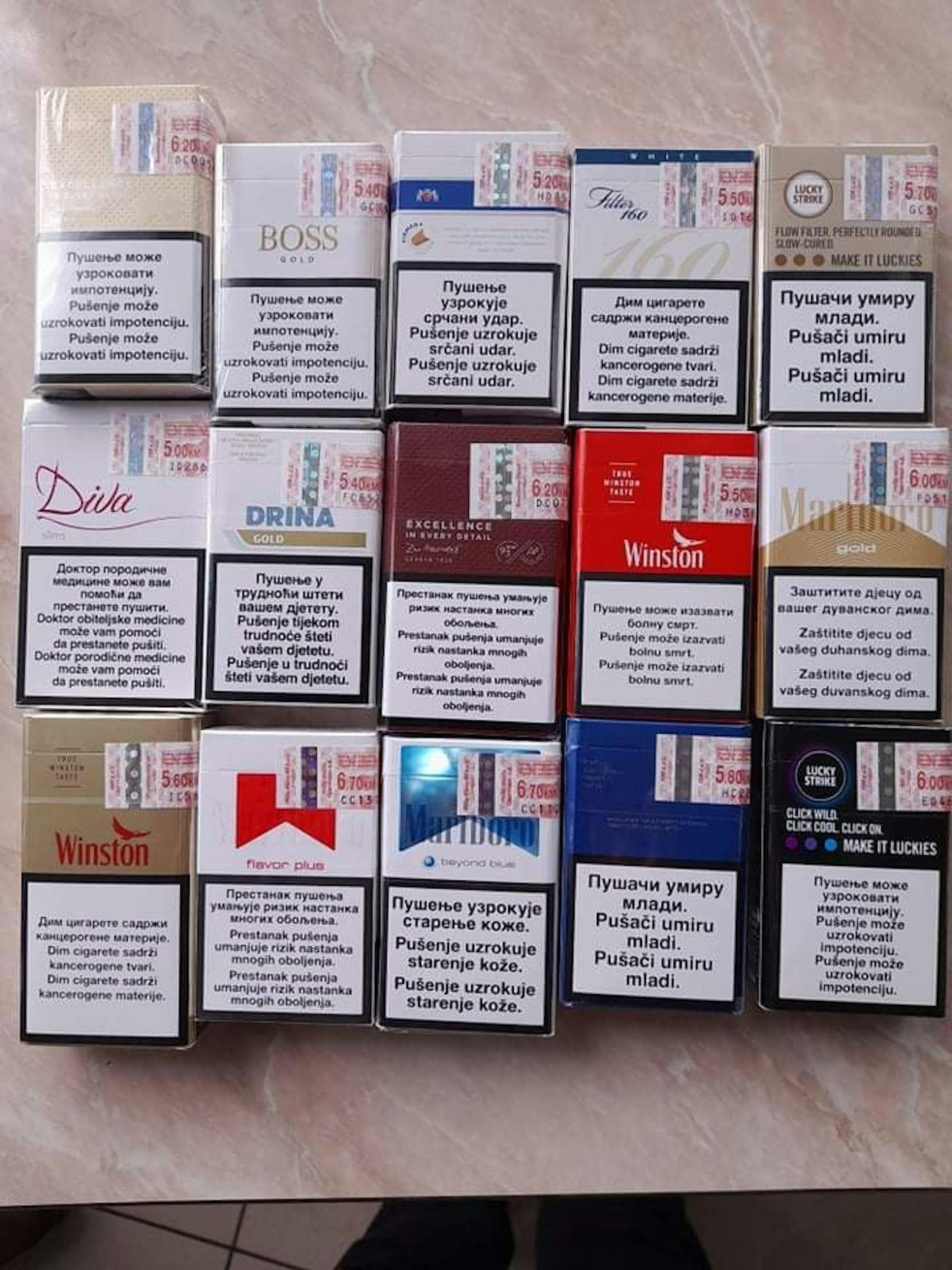 Zigaretten in Bosnien kosten rund die Hälfte