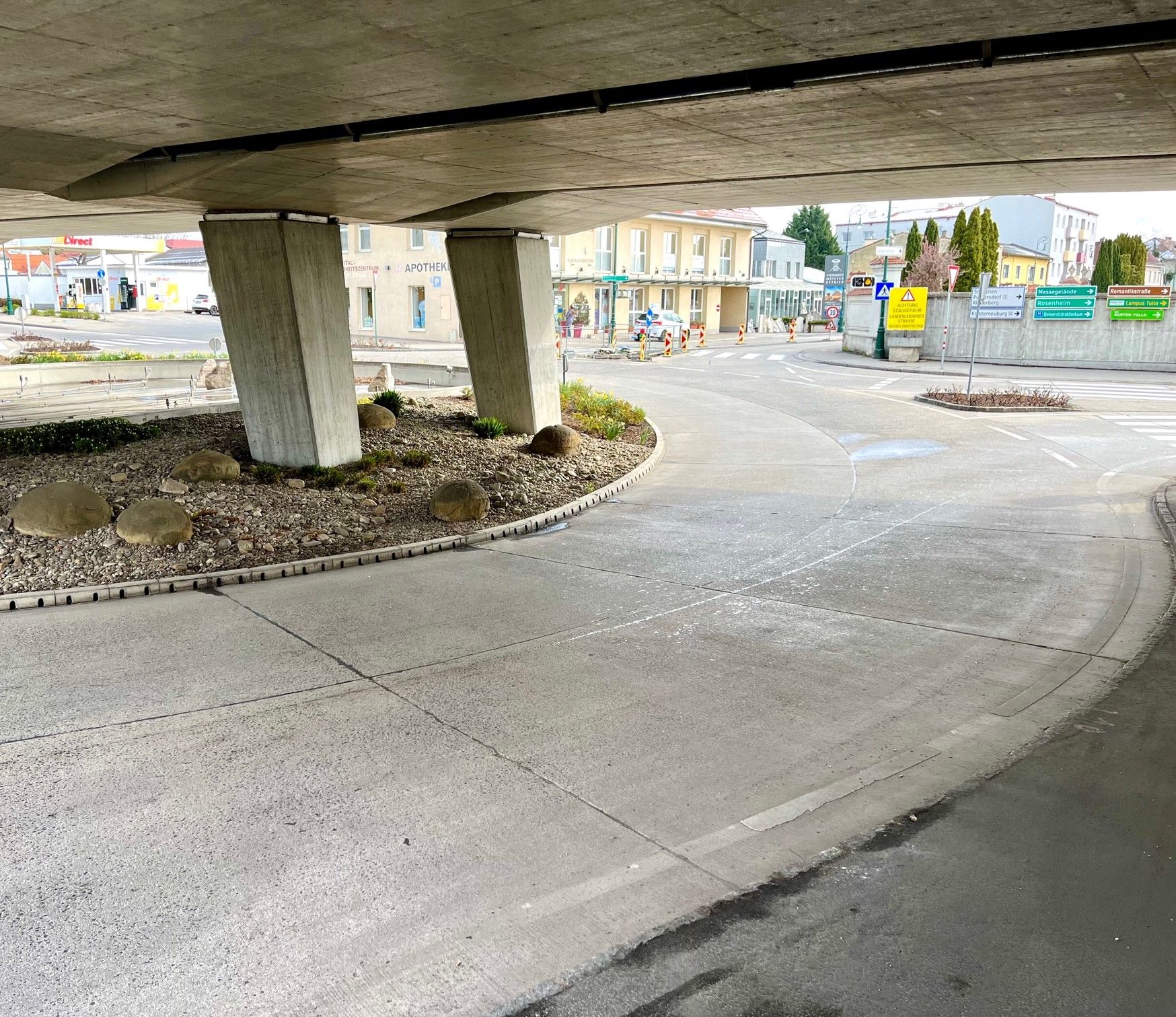 Mittwochfrüh gab es noch keine Markierungen.