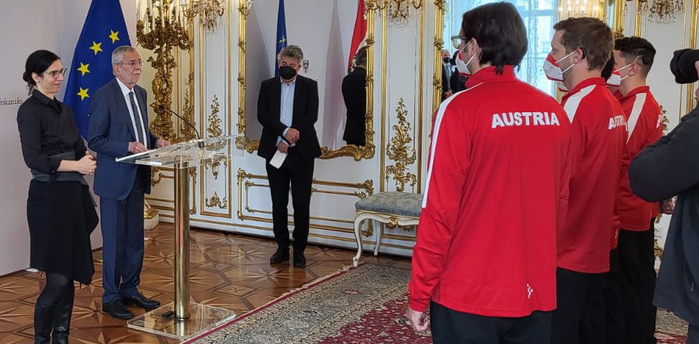 Bundespräsident Alexander Van der Bellen verabschiedete Österreichs Deaflympics-Sportler