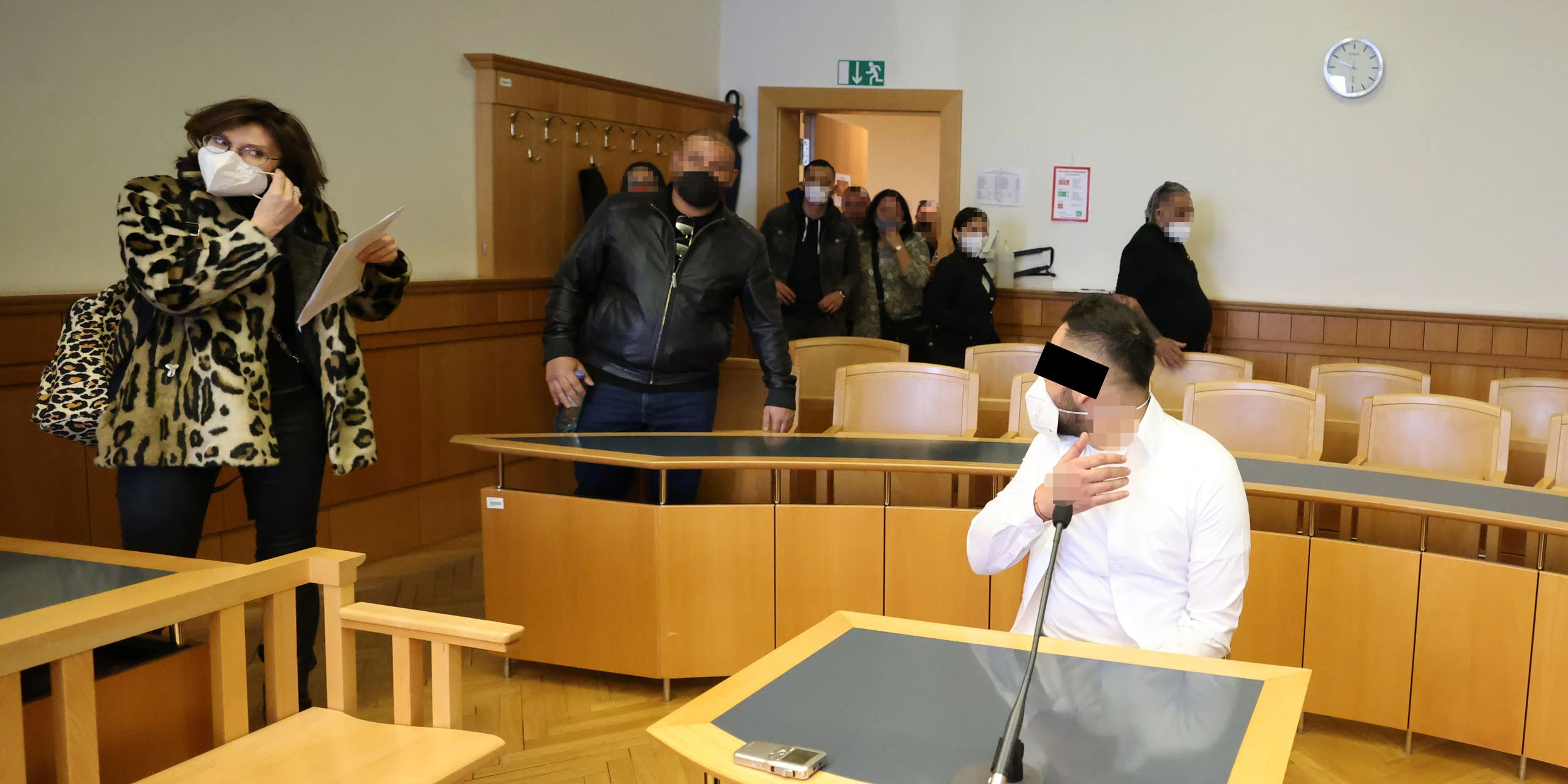 Der angeklagte Arbeitslose vor Gericht