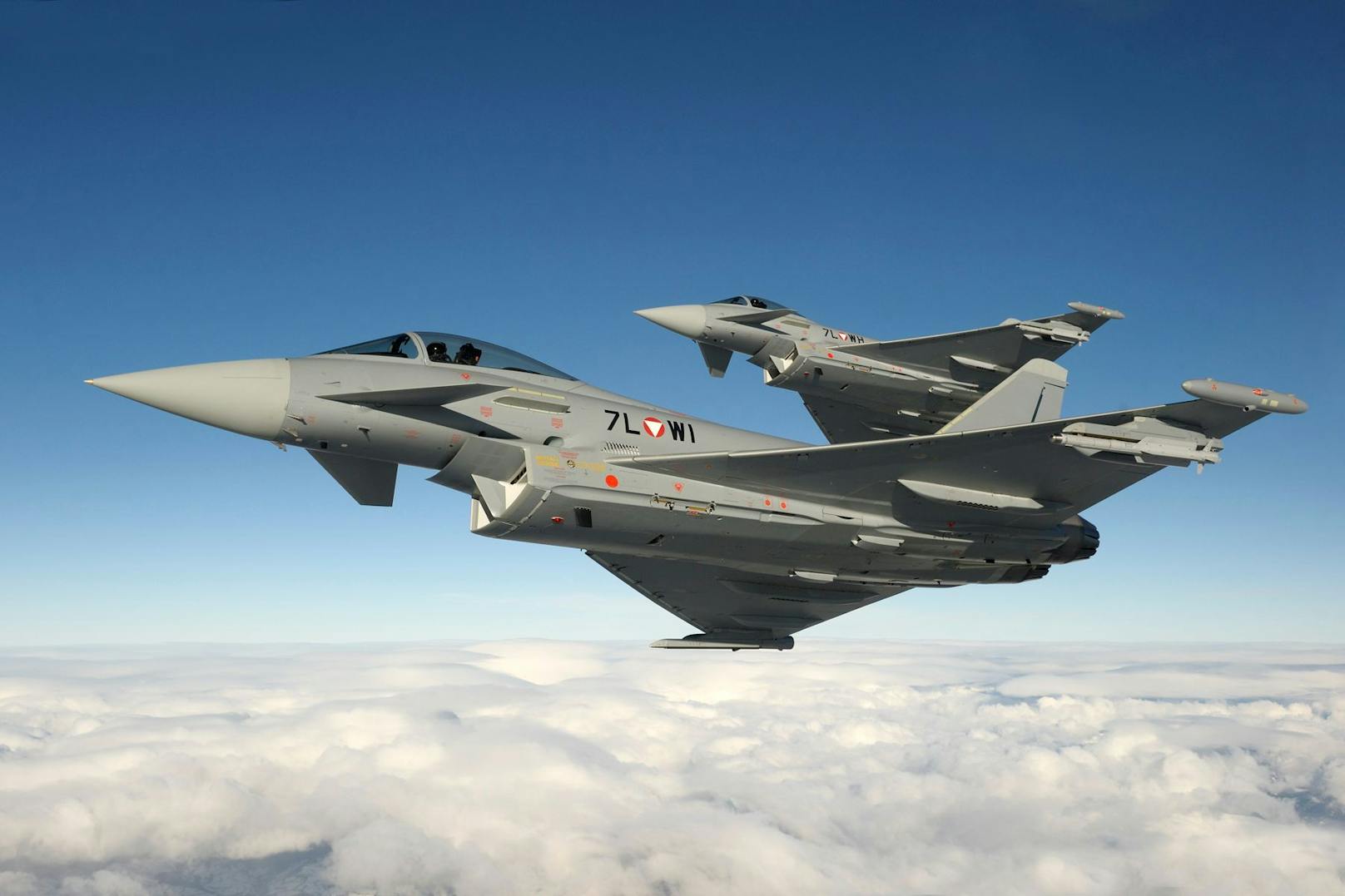 Eurofighter im Einsatz: Ab Montag heben die Jets wieder für Trainigsflüge ab.&nbsp;