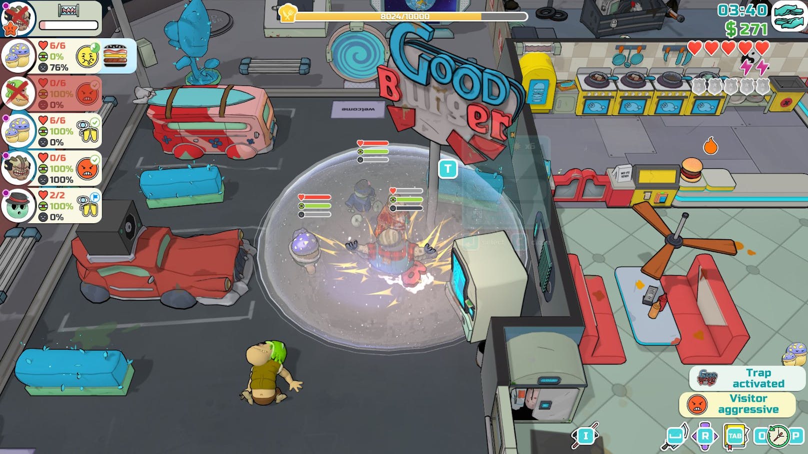 ...&nbsp;Spieler die Rolle über den Lokal-Chef übernehmen, der an sich an Bord eines Raumschiffs befindet, das gleichzeitig ein heruntergekommenes Burger-Lokal ist.