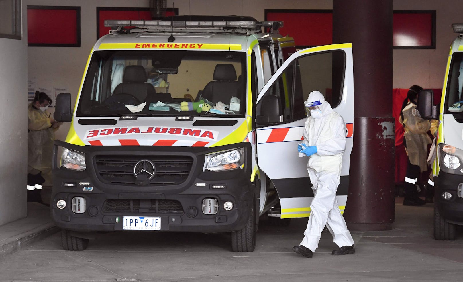 Krankenwagen in Melbourne (Archivfoto). In Australien widerfuhr dem Model das Unglück.