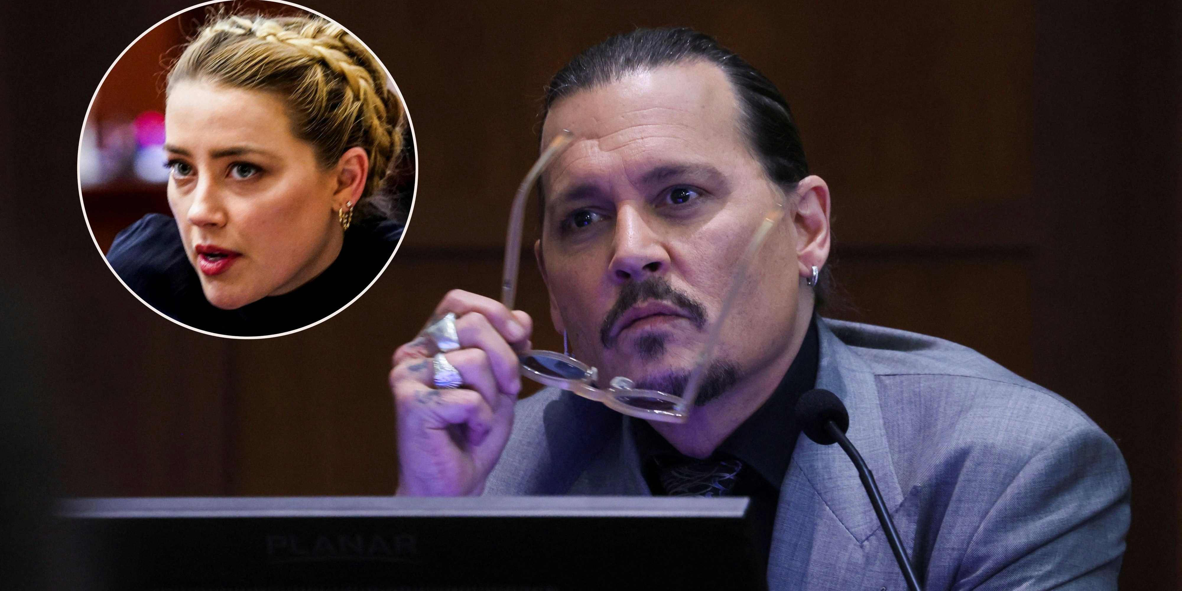 Schauspieler Johnny Depp und Amber Heard vor Gericht