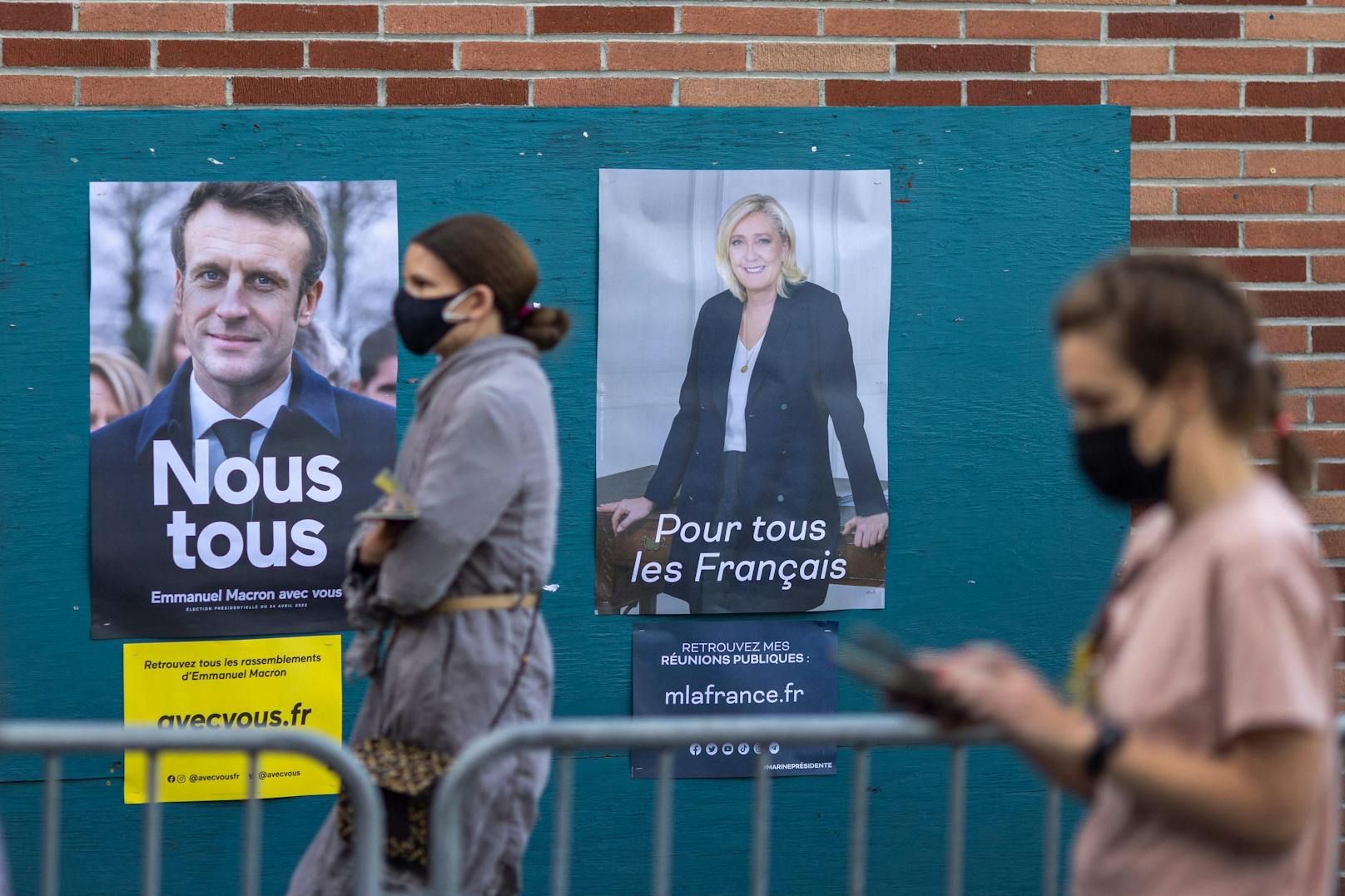 Am Sonntag entscheidet sich, wer die kommenden Jahre an der Spitze Frankreichs stehen wird. Amtsinhaber Emmanuel Macron oder Herausforderin Marine Le Pen. 