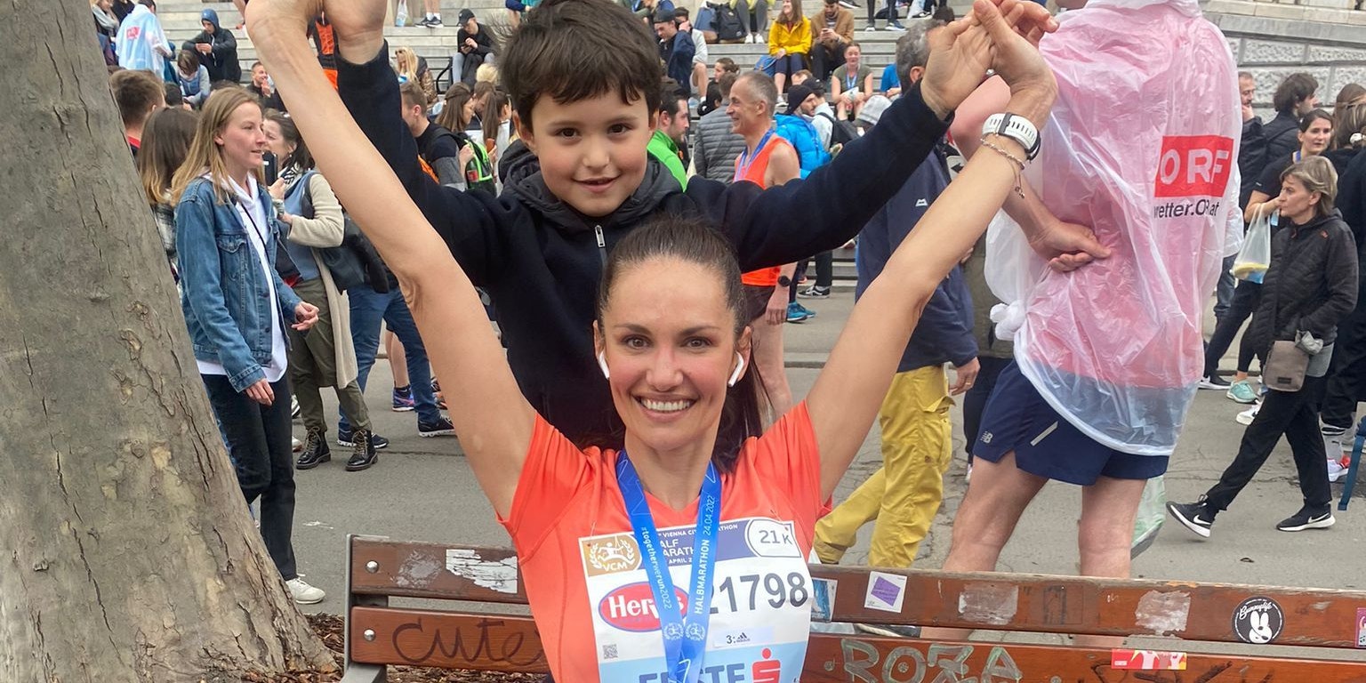 Tanja Duhovich mit Sohn Giorgos (5)